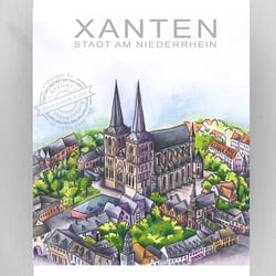 Stadtansicht Xanten / Illustration