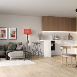 Küche -Wohnzimmer