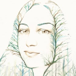 „The forest girl“ – Wasserfarbe