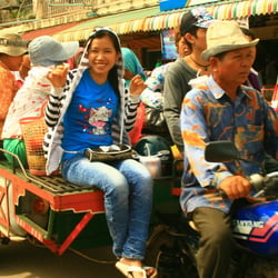 streets of kampot, cambodia