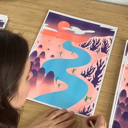In the middle of nowhere – Risographie Druck