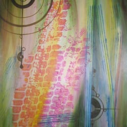 Spuren – Acryl auf Karton