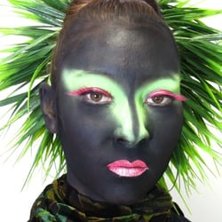 Airbrush Make up schwarz-grün