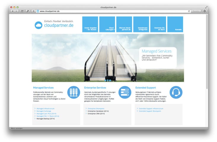 Responsive Webseite