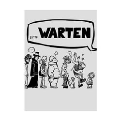 Cover-Illustration für Murmel Comics-Ausgabe „Warten“