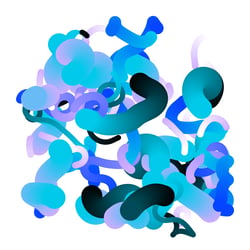 Bonbonpattern – blueish #19
