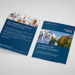 Infoflyer mit Visitenkarte