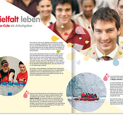 Innenseiten, Imagebroschüre
