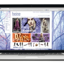 Projekt: Heine Website, Entwurf • Agentur: FashionCom