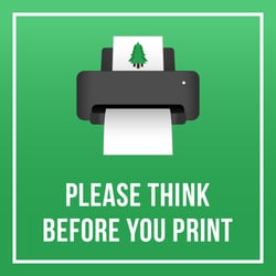 Badge: Think Before You Print