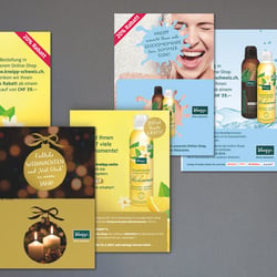 Diverse Flyer für die Kneipp Schweiz GmbH