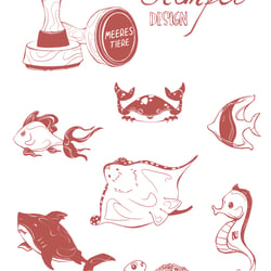 Stempel Meerestiere