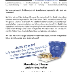 Ullmann Versicherungen – Flyer A6