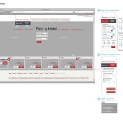 Wireframing/ concept – Mövenpick Hotels 2012