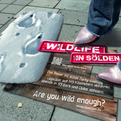Projekt: Kampagnenidee Sölden, Bodenkleber • Agentur: GFB & Partner