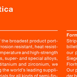 VDM Metals Typografie