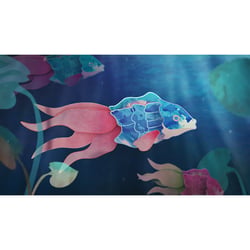 Leben im See – 2D Animation im Paper Cutout Look
