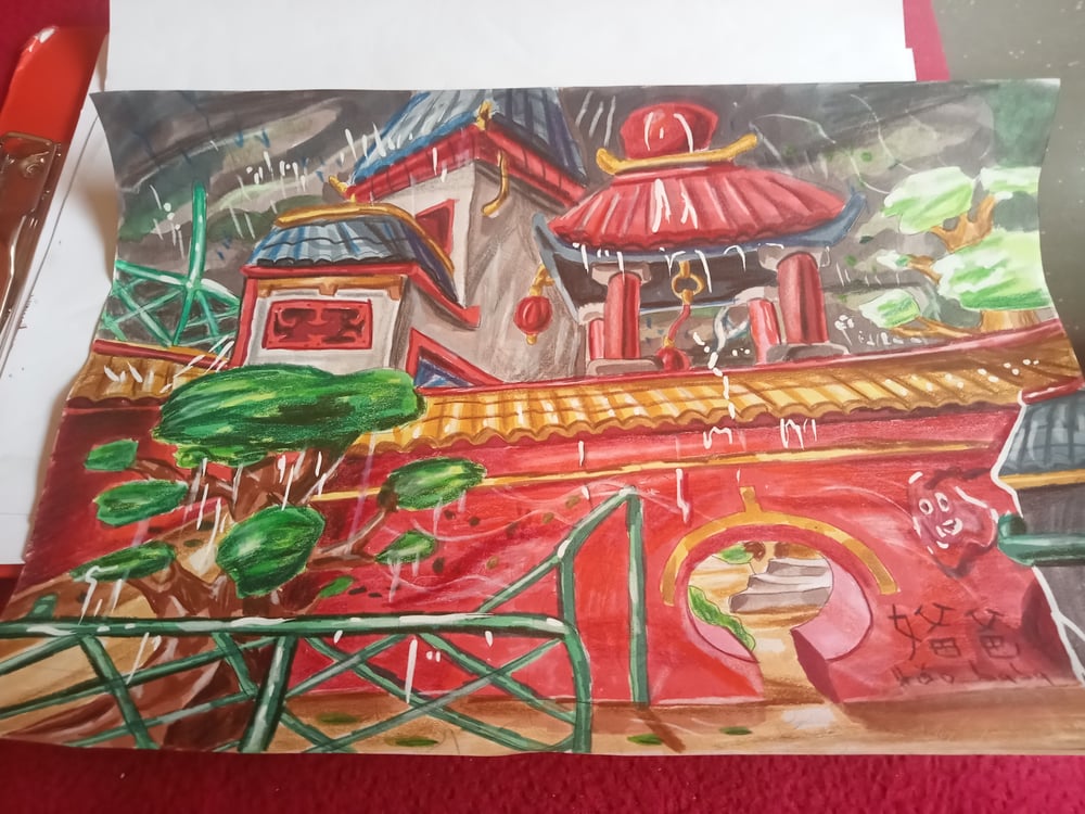 Chinesische Landschaft(regnerisch)