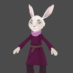 Die Häschenschule – Hermine – Character Modeling/Texturing