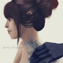 Digital portrait drawing
