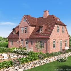 Architekturvisualisierung – Doppelhaus in Westerland