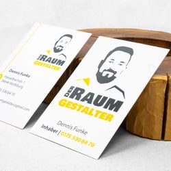 Logodesign und Visitenkarten für der Raumgestalter