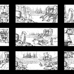 PREPRODUCTION WORK THUMBNAILS