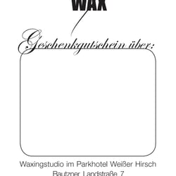 Geschenkgutschein, Starwax, Seite 2