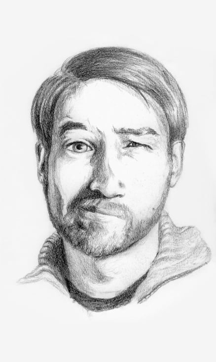 Männerportrait nach Foto