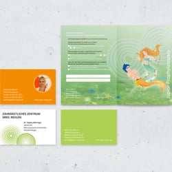Visitenkarten und Prophylaxepass, Illustrationen