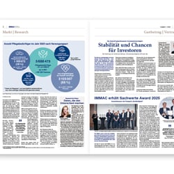 IMMAC group: Relaunch Kundenzeitung, Innenseiten, 2016–2025