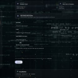 Kontaktbereich und Anfrageformular - CrazyWebAlex