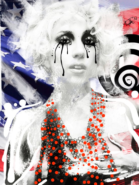 LADY GAGA Fan artwork, 2012