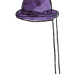 Hut violett