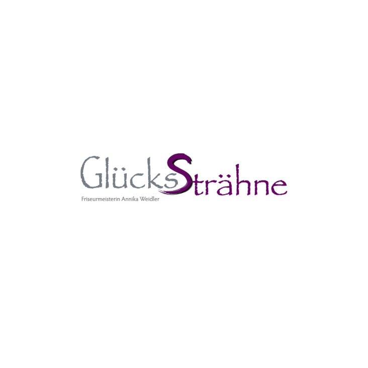 Logo für den Frisörsalon „GlücksSträhne“
