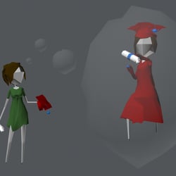 Lowpoly-Modell meiner Story-Website www.kalthand.com