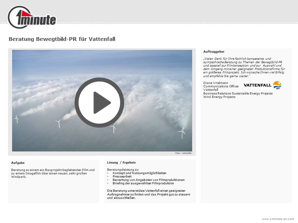 Referenbeispiel Vattenfall