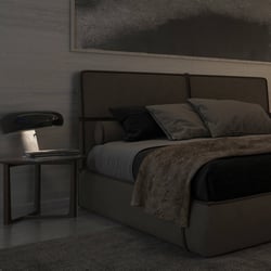 3D-Rendering von Lampe in Schlafzimmer
