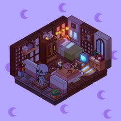 Pockethouse at night
