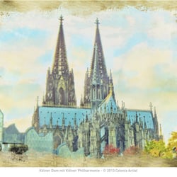 Kölner Dom mit Kölner Philharmonie
