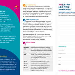 Kulturfestival Farbenfroh Flyer