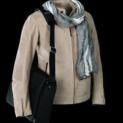 Blouson Roadster beige mit Tasche 65141