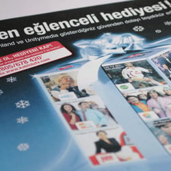 Silvesteranzeige verschiedener Kabelanbieter