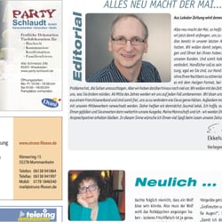 Layout, EBV, Satz, Druckvorstufe einer Zeitung