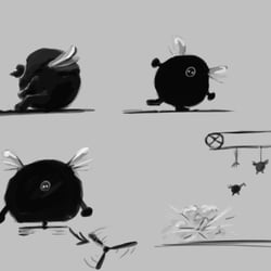 Former concept for enemies for „Tights Fight“
