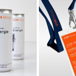 VDM Metals Dosen und Lanyard