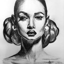 Women Head Sketch