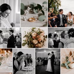 Mit den wichtigsten Fotos aus der Hochzeitsreportage das Hochzeitsalbum gestaltet