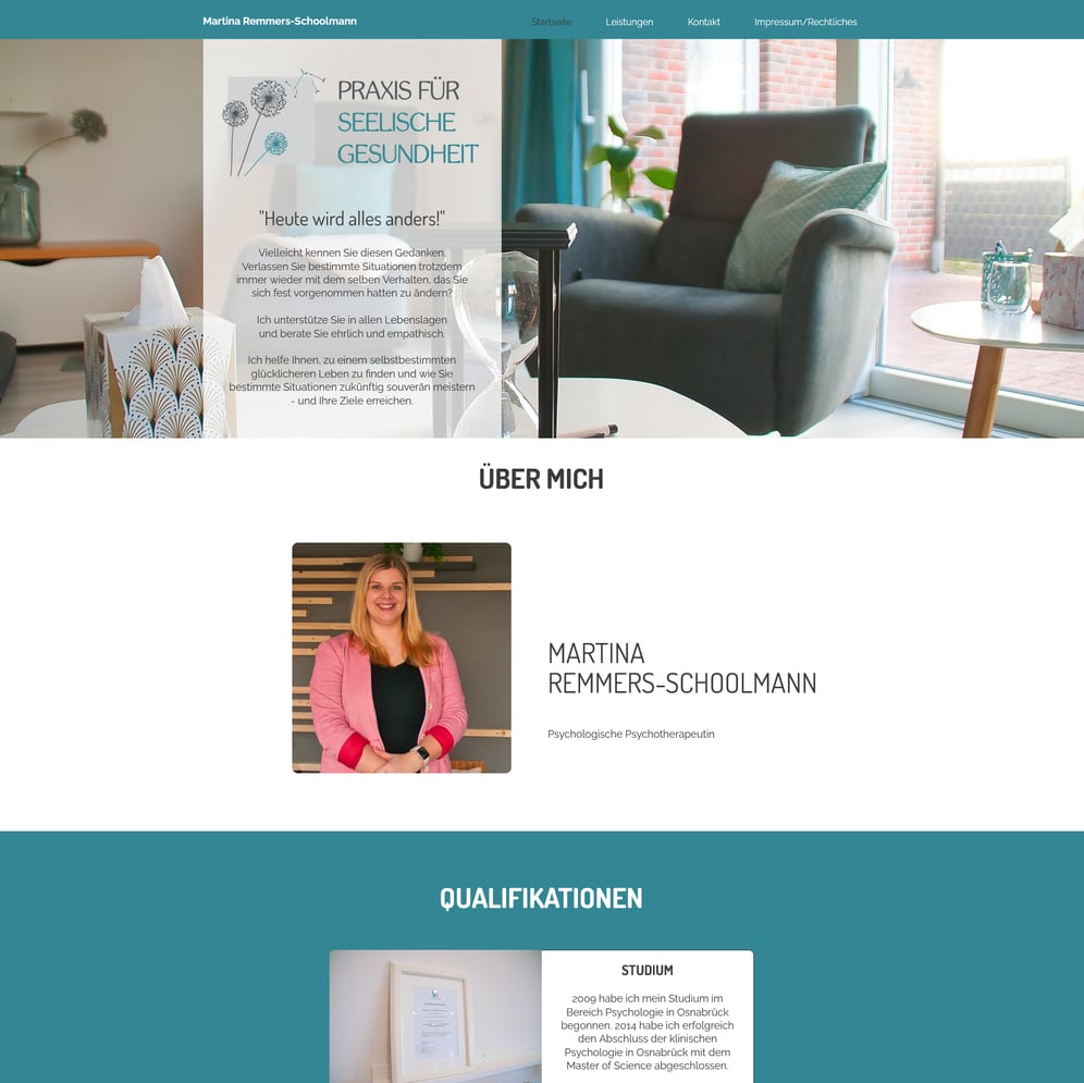 Gestaltung Homepage