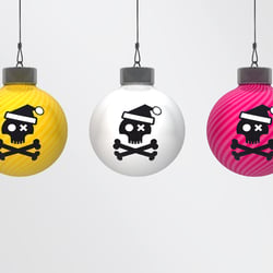 3D Illustration SantaSkull